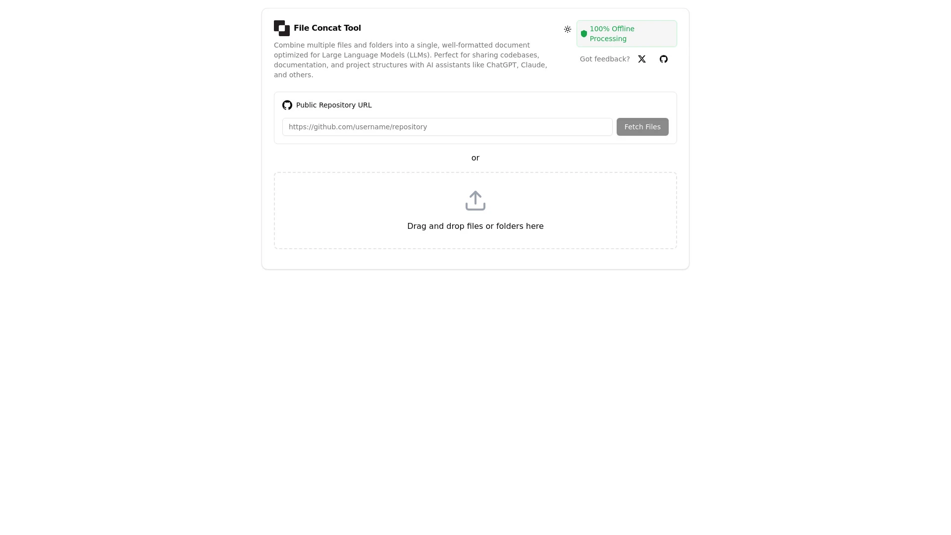 File Concat Tool - AI Tool Ocean