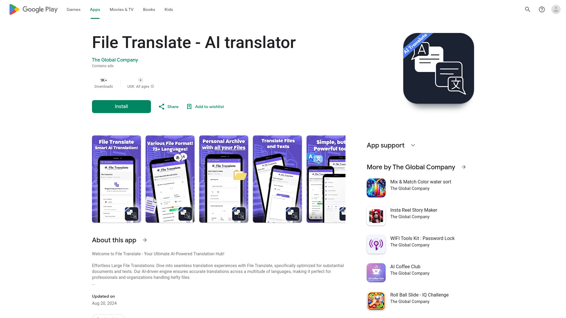 File Translator AI - AI Tool Ocean