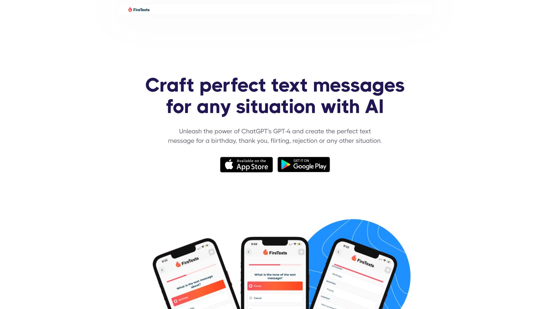 FireTexts - AI Tool Ocean