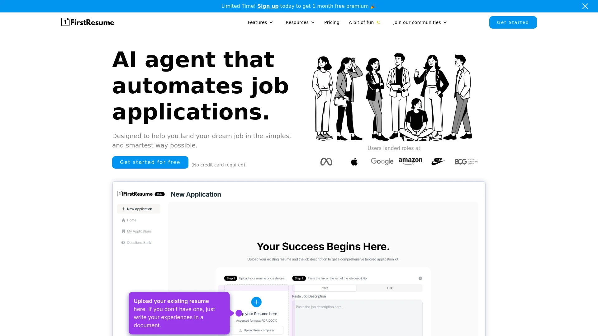 FirstResume - AI Tool Ocean