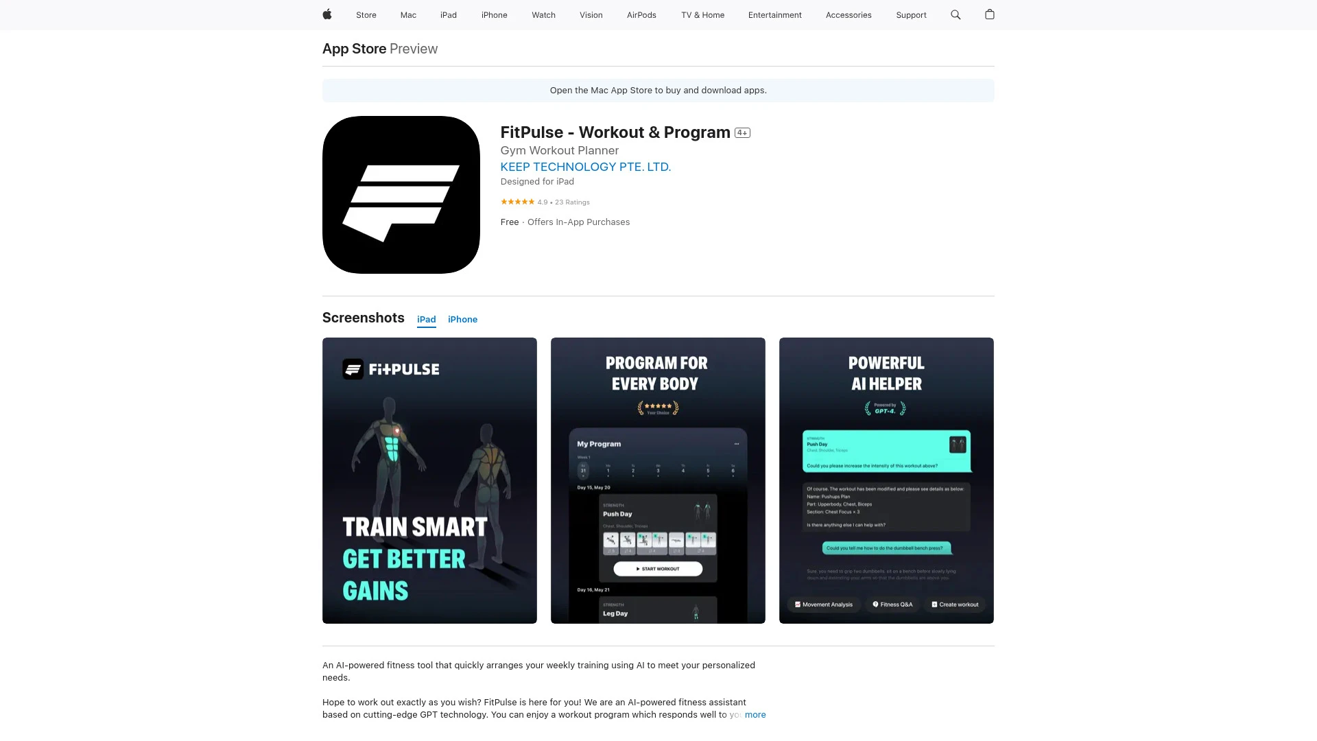 FitPulse - AI Fitness Trainer - AI Tool Ocean