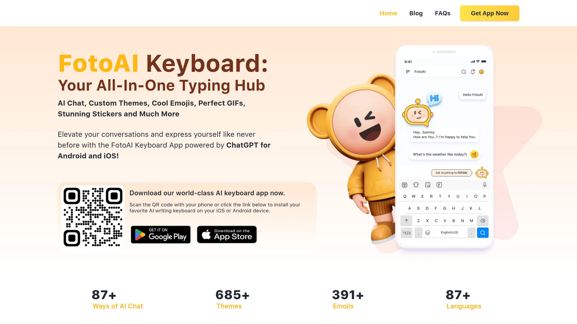FotoAI Keyboard - AI Tool Ocean