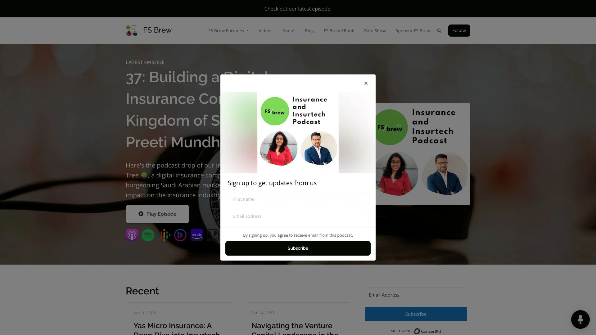 FS Brew Insurtech and Insurance Podcast - AI Tool Ocean