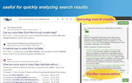 Gemini Chat Assistant Sidebar - Chrome Extension - AI Tool Ocean