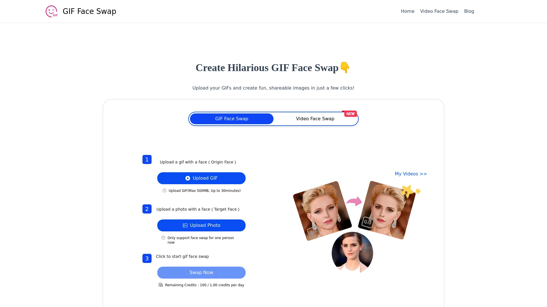 GIF Face Swap - AI Tool Ocean