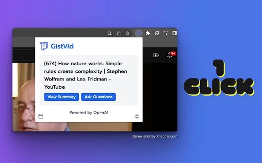 GistVid - Chrome Extension - AI Tool Ocean