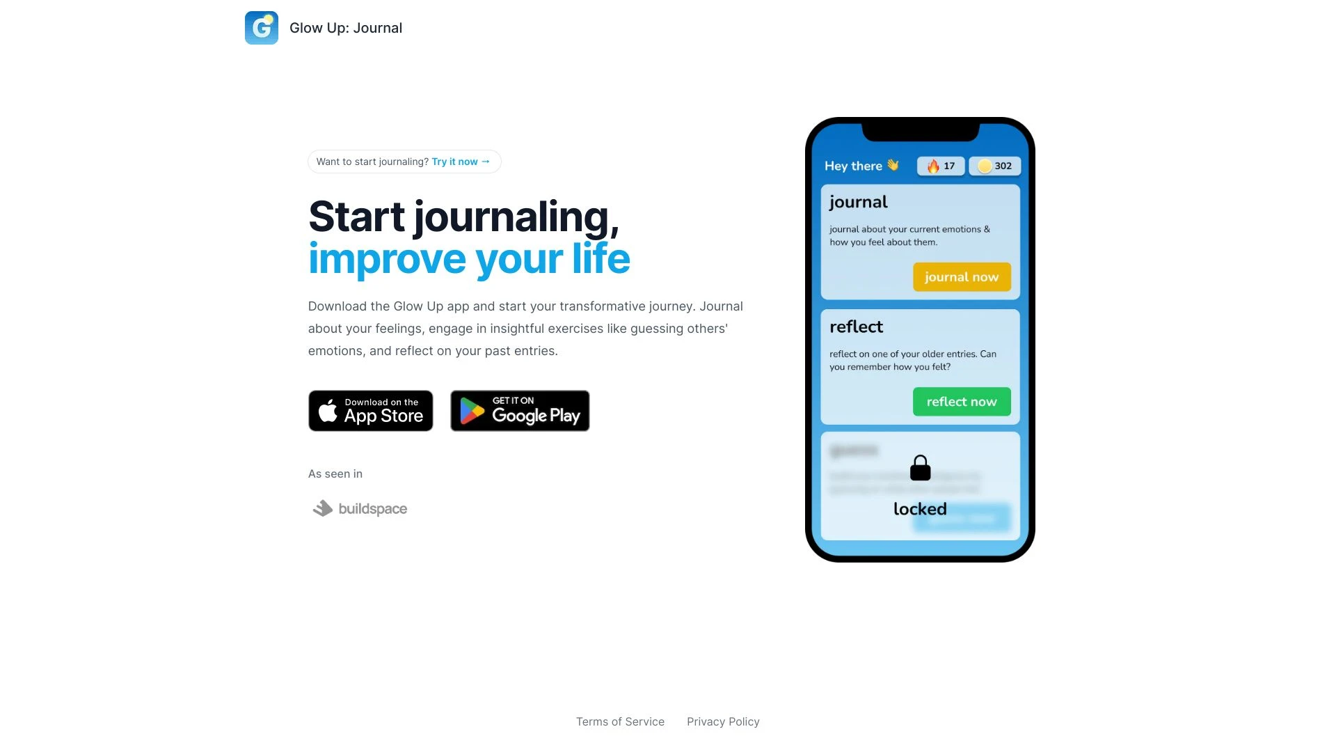 Glow Up: Journal - AI Tool Ocean