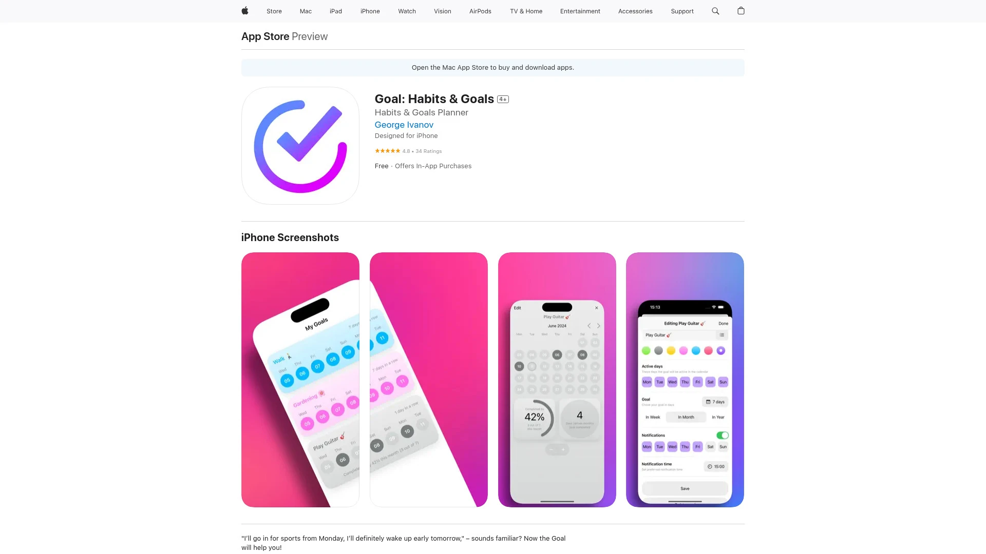 Goal: Habits & Goals - AI Tool Ocean