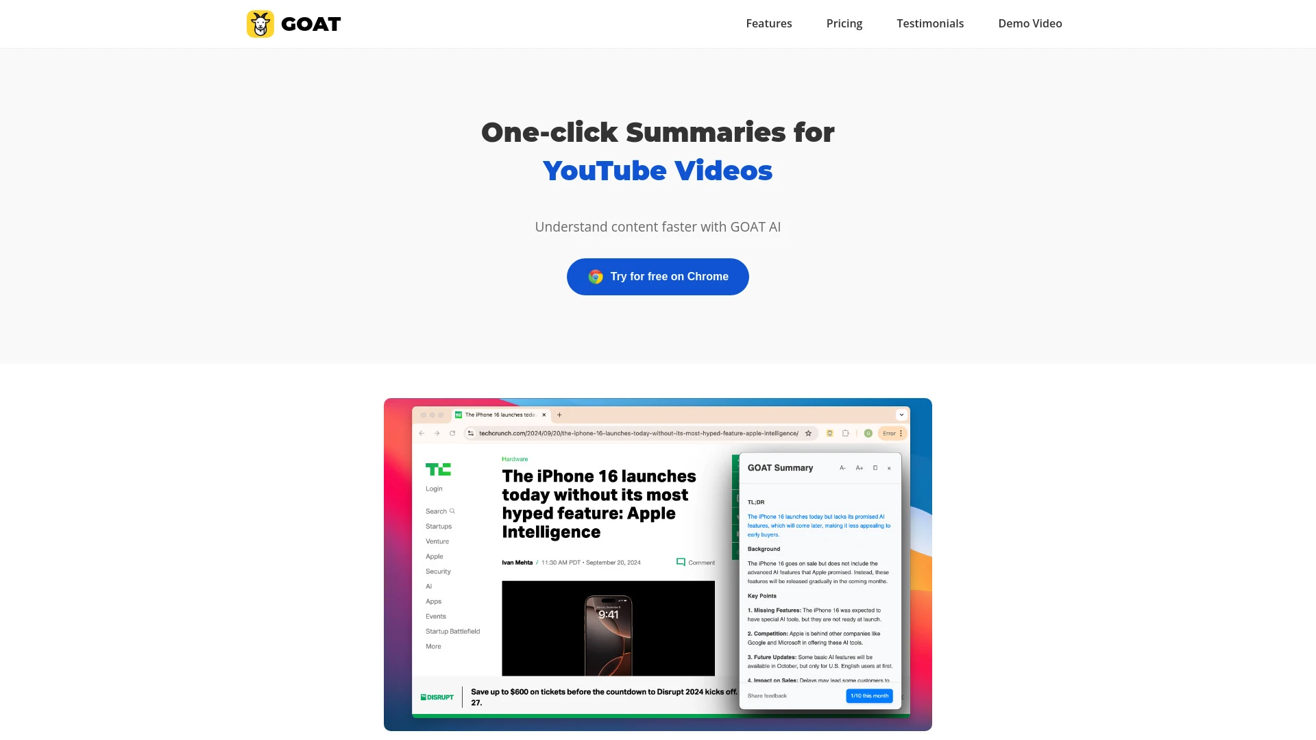 GOAT AI - AI Tool Ocean