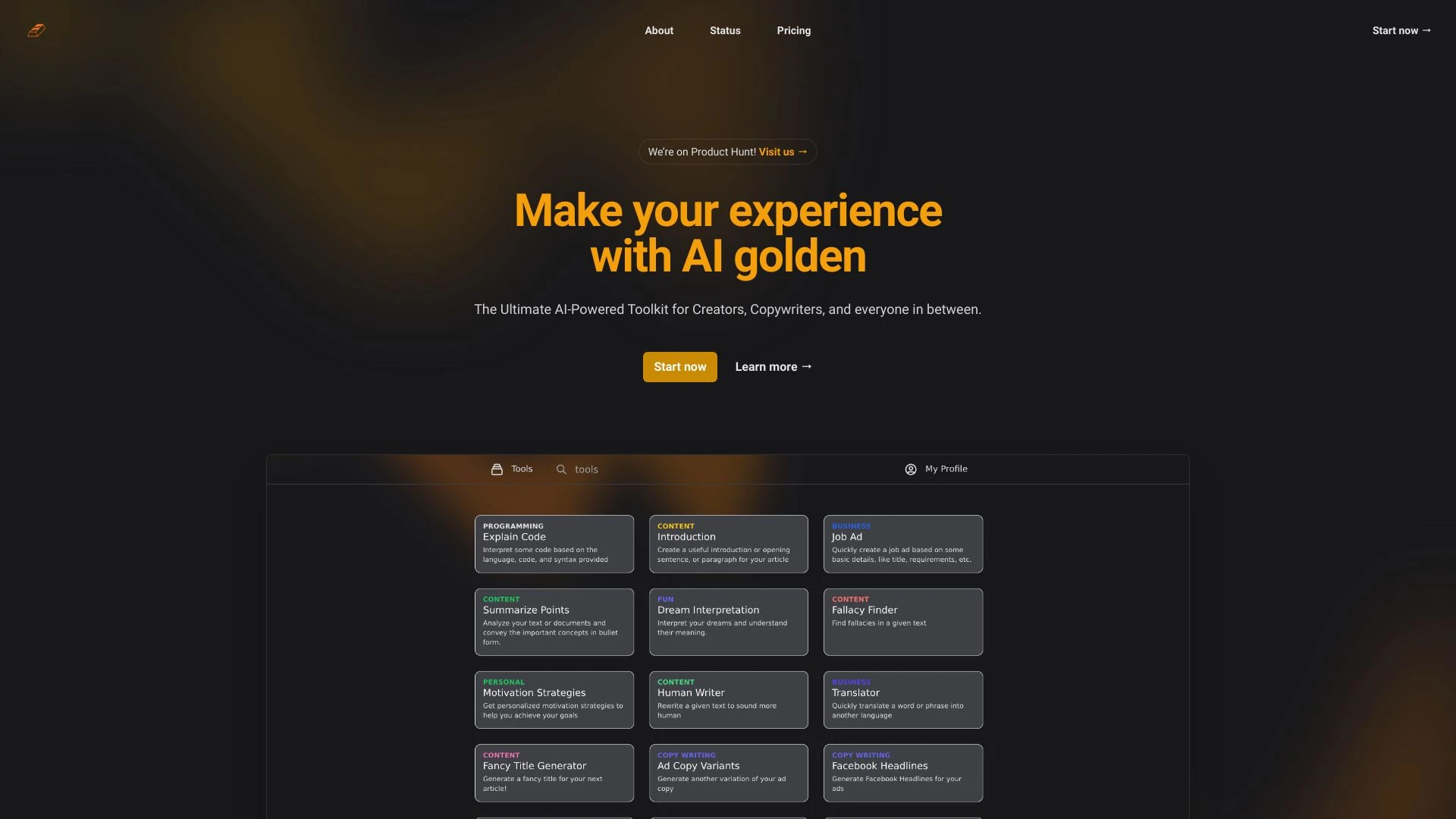Golden Chat - AI Tool Ocean