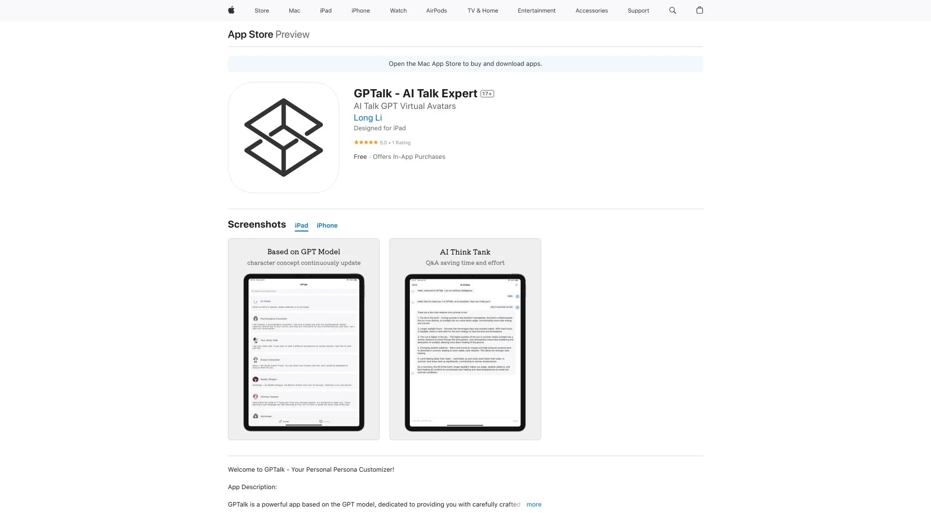 GPTalk - AI Talk Expert - AI Tool Ocean