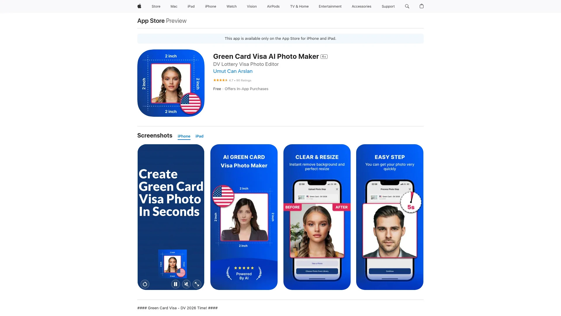 GreenCard Photo Maker - AI Tool Ocean