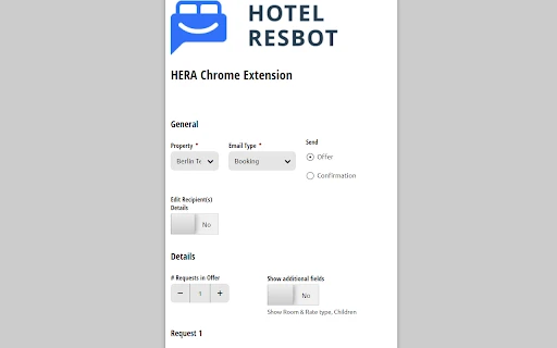 HERA, Your Hotel Email Reservation Assistant - Chrome Extension - AI Tool Ocean