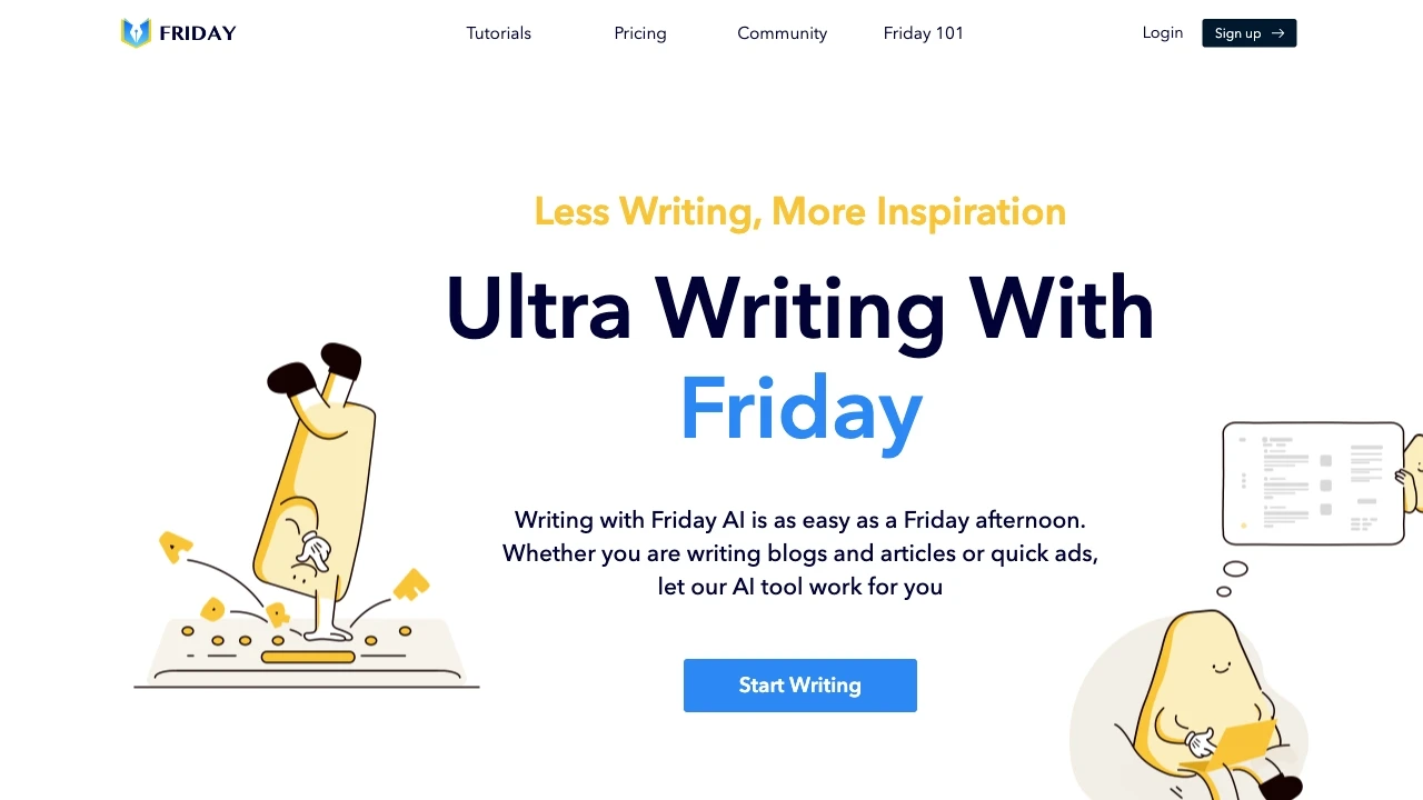 HeyFriday - Ultimate AI Writer - AI Tool Ocean