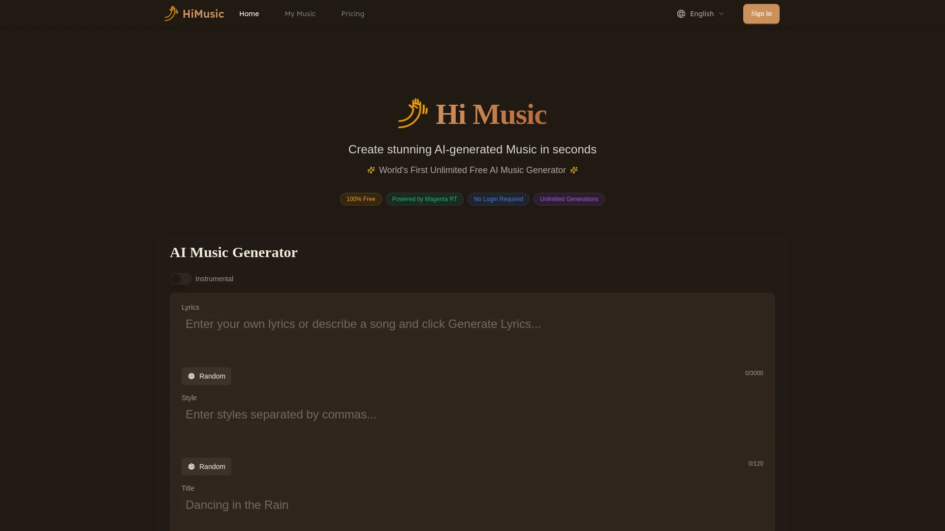HiMusic - AI Tool Ocean