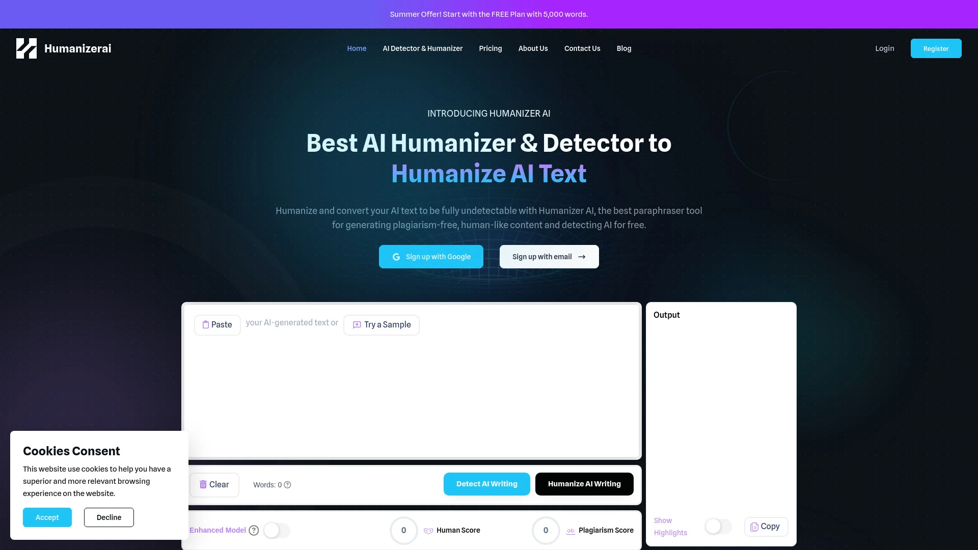 Humanizer AI - AI Tool Ocean