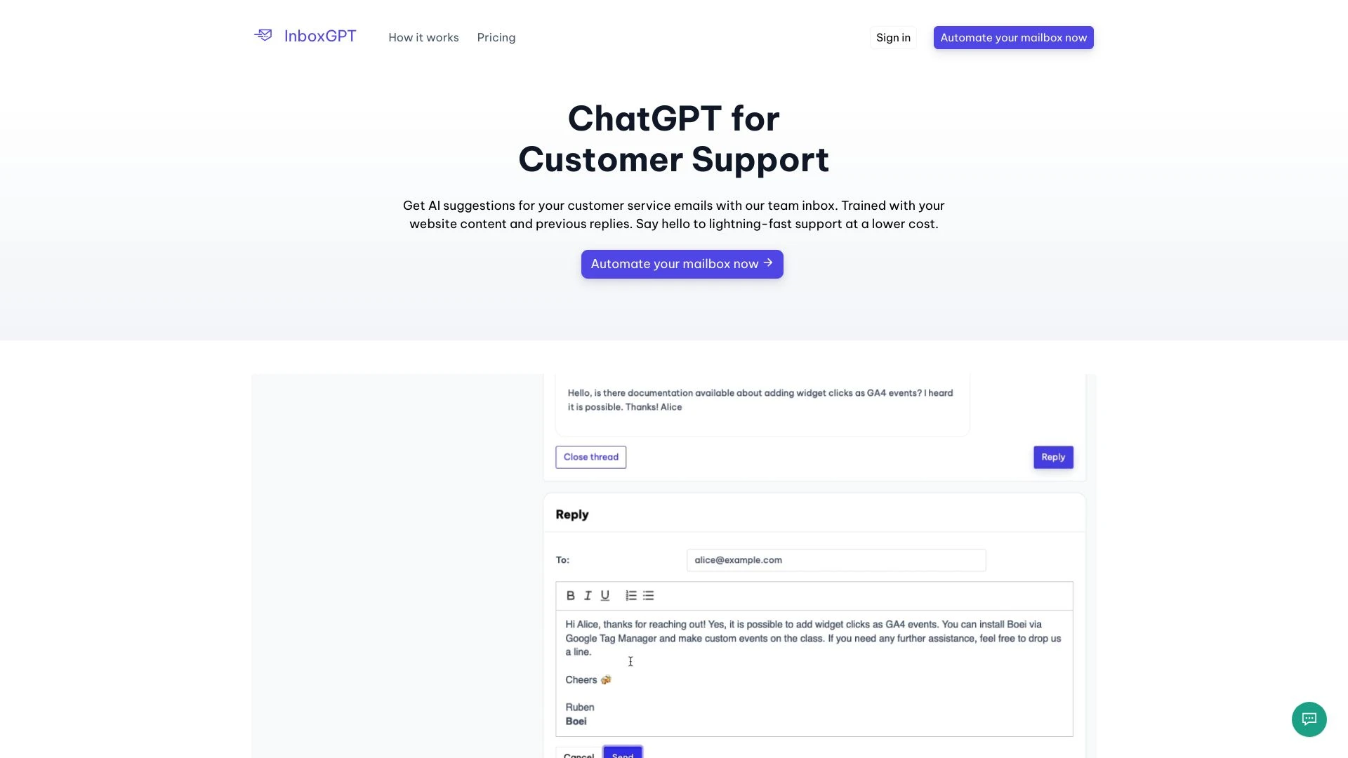 InboxGPT - AI Tool Ocean