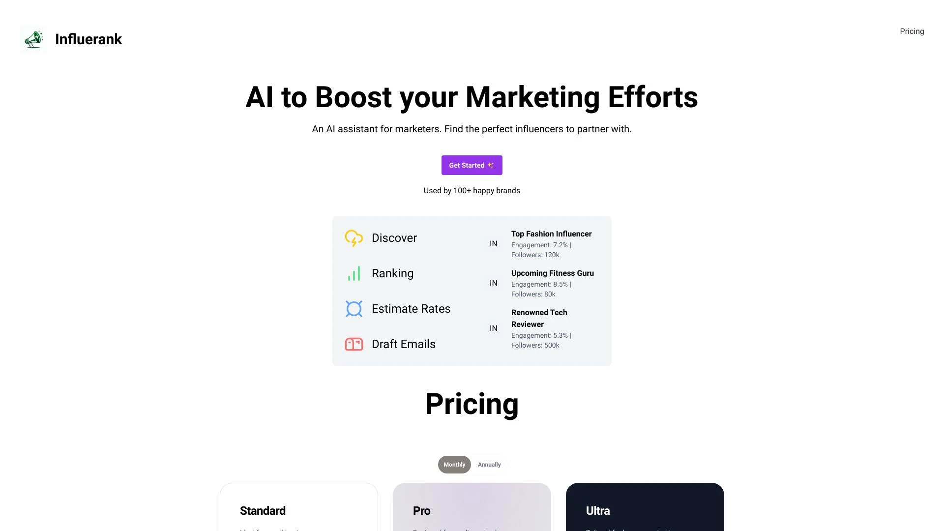 Influerank - AI Tool Ocean