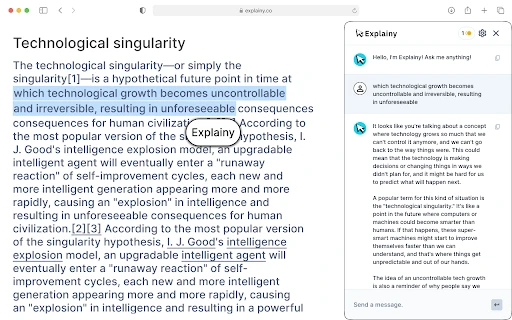 Instant AI-Powered Explanations - Chrome Extension - AI Tool Ocean