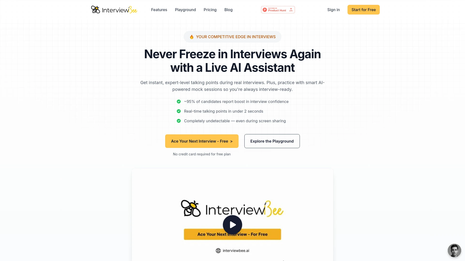 InterviewBee - AI Tool Ocean