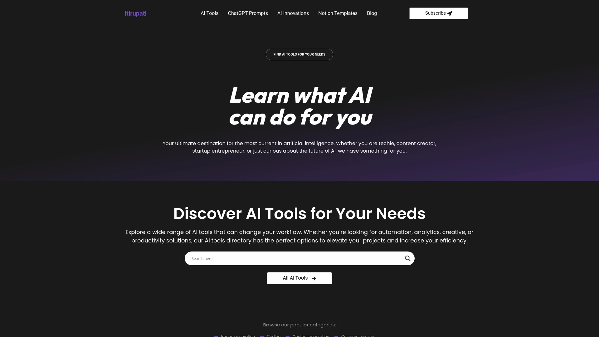 Itirupati - AI Tool Ocean