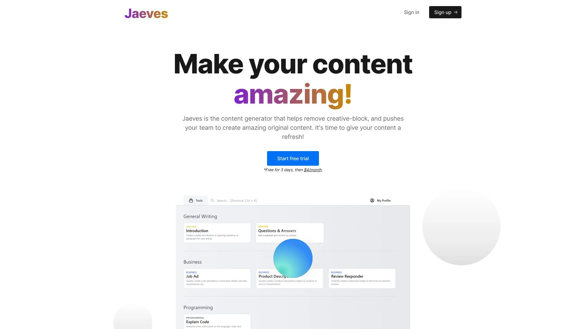 Jaeves AI - AI Tool Ocean