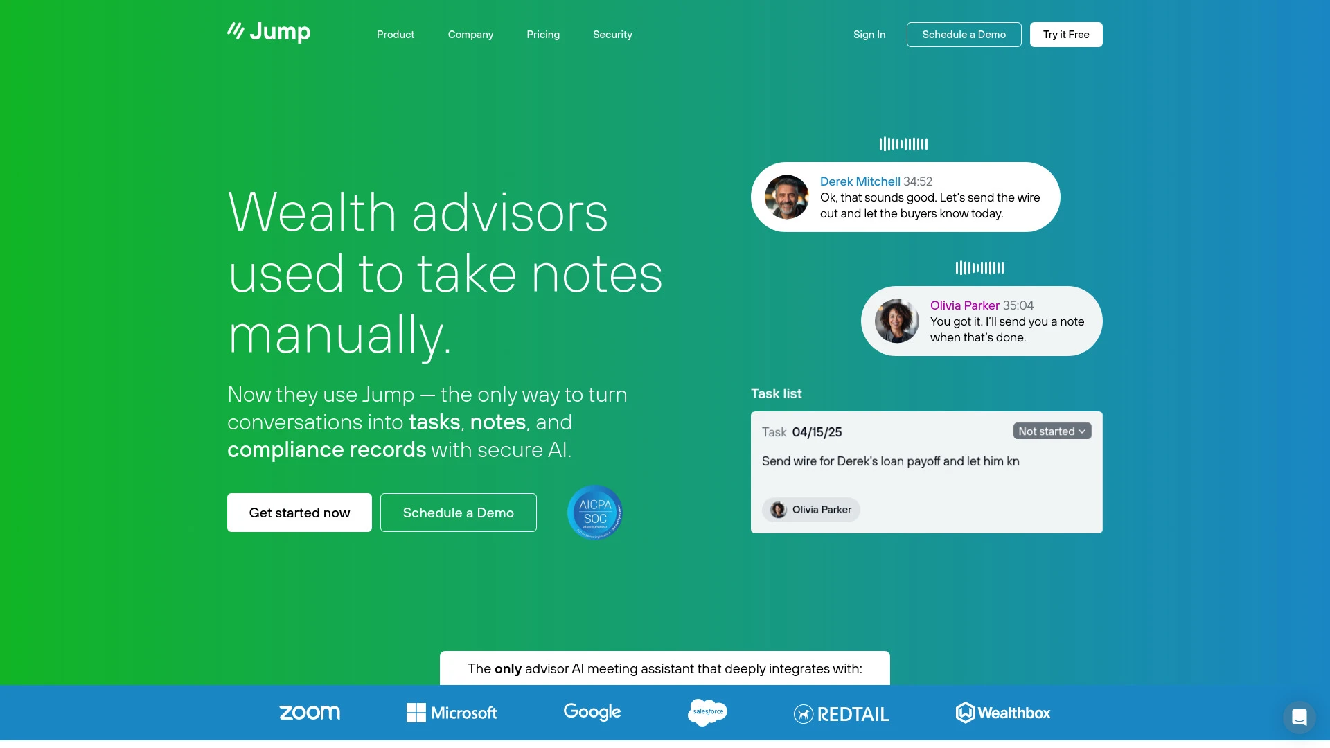 Jump | AI for Financial Advisors - AI Tool Ocean