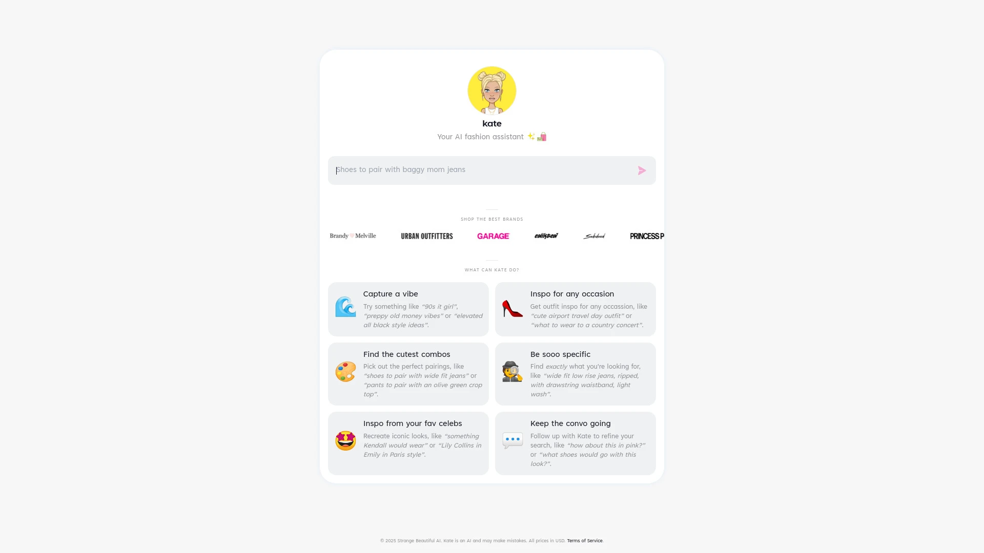 Kate AI Fashion Assistant - AI Tool Ocean