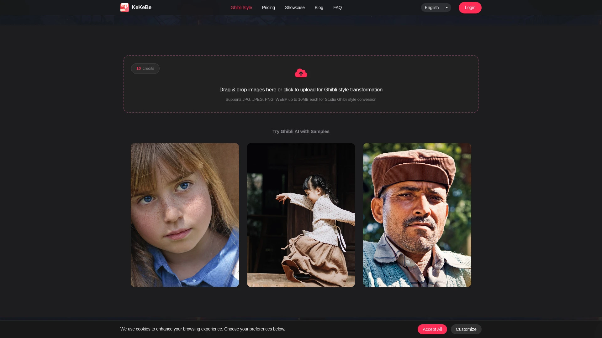 KeKeBe Ghibli AI - AI Tool Ocean