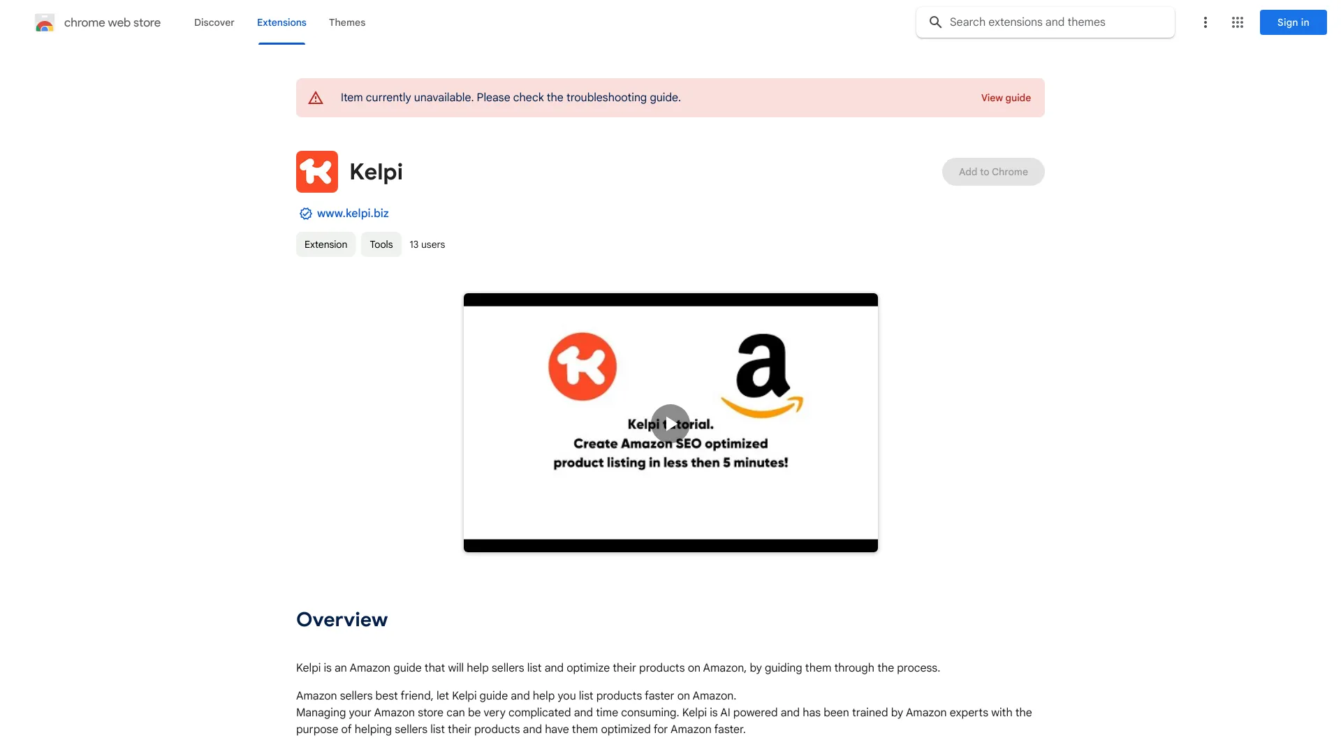Kelpi - Chrome Extension - AI Tool Ocean