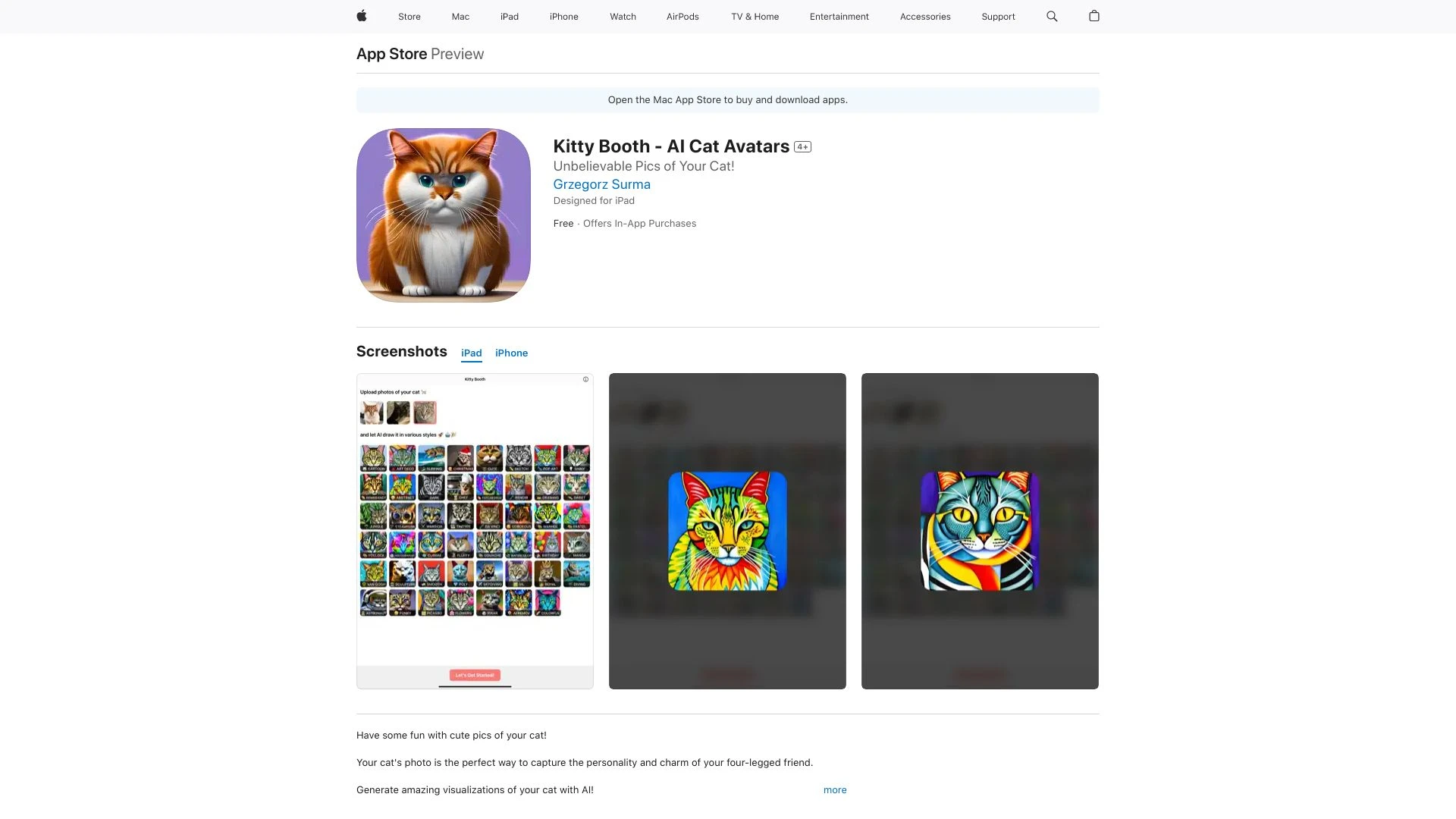 Kitty Booth - AI Cat Avatars - AI Tool Ocean