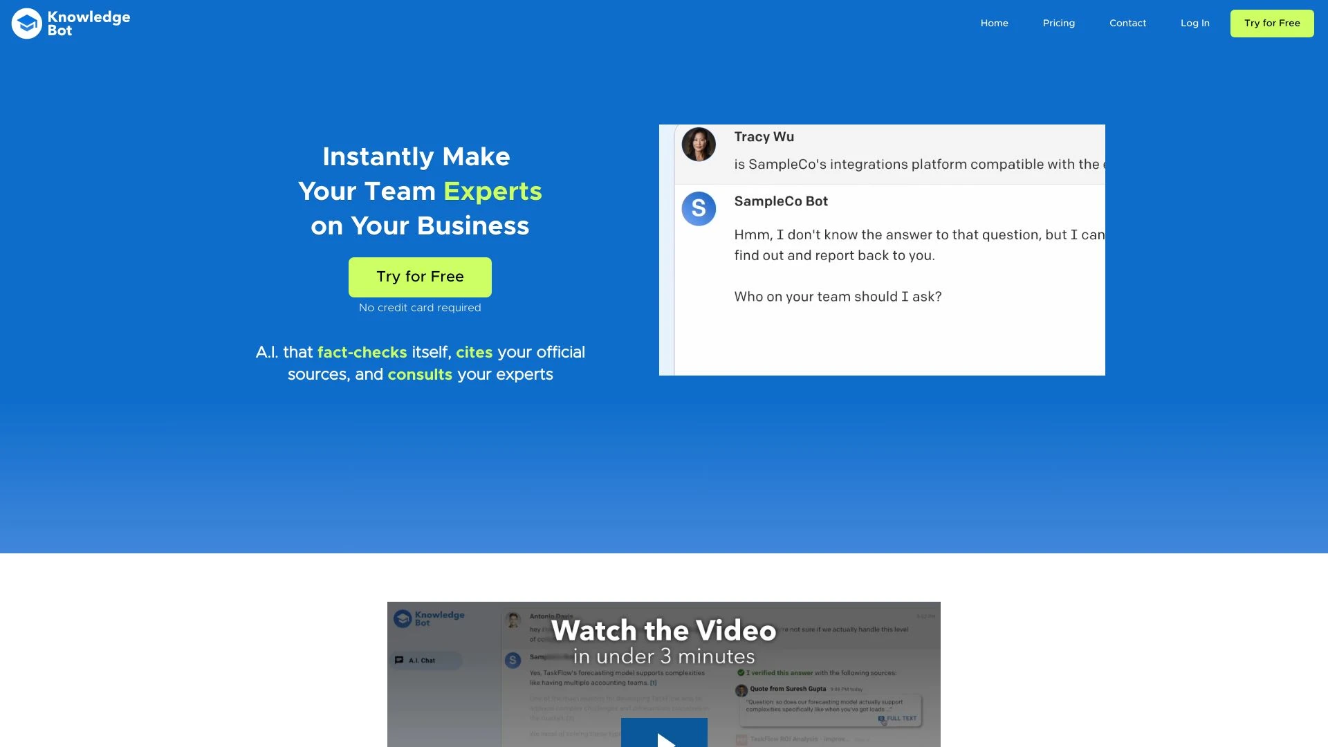 KnowledgeBot.ai - AI Tool Ocean