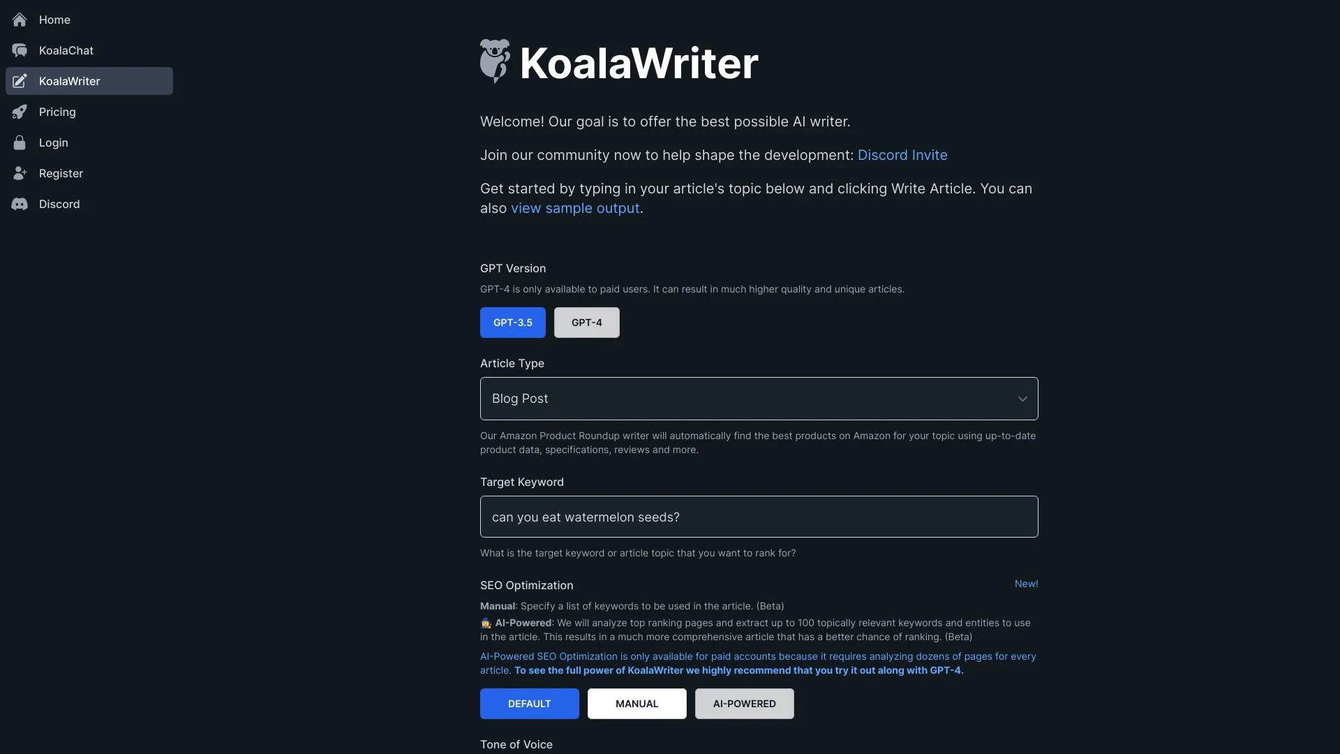 Koala AI - AI Tool Ocean