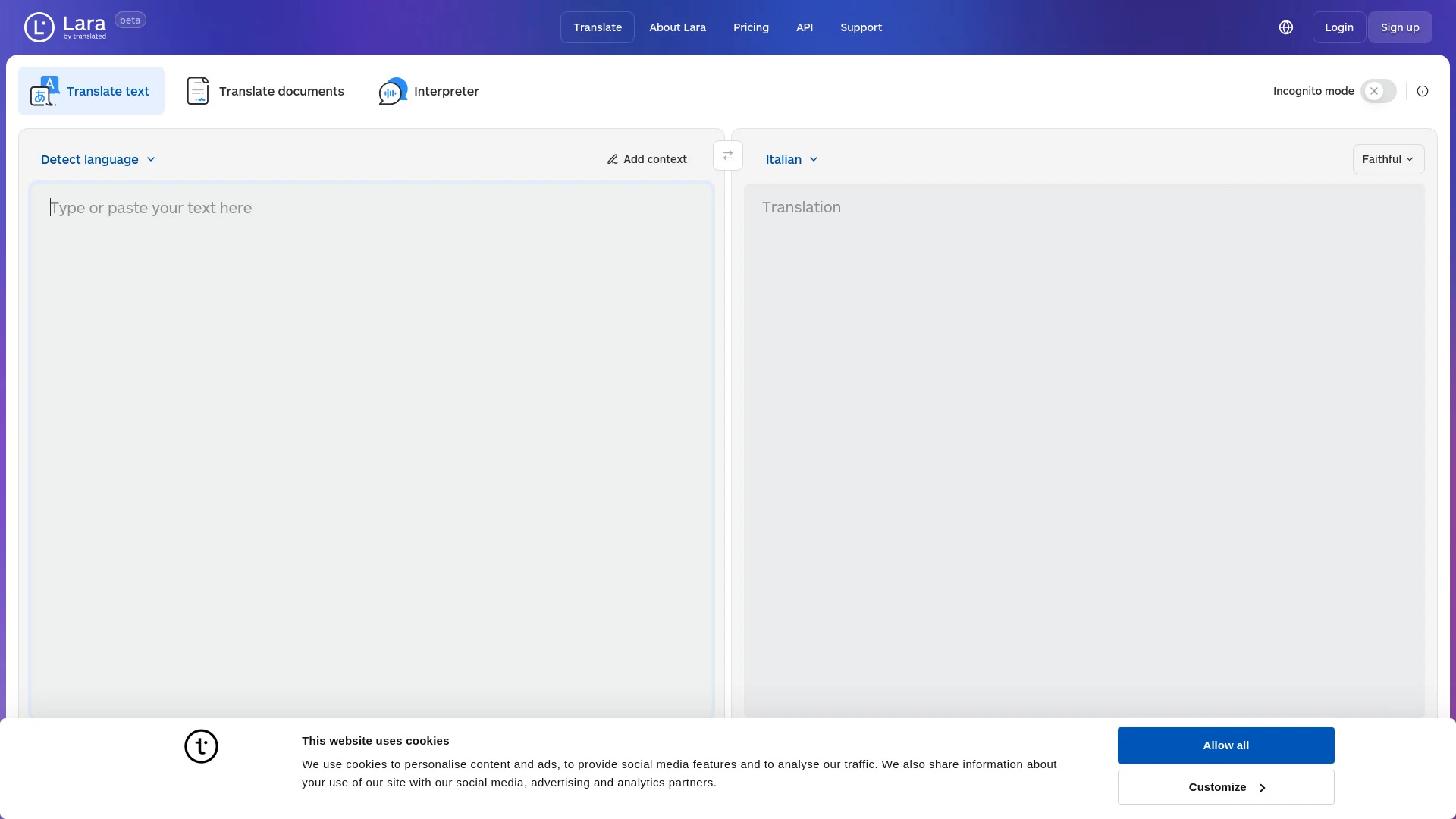 Lara Translate - AI Tool Ocean
