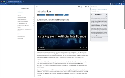 ἐντελέχεια.άι LectureBot - Chrome Extension - AI Tool Ocean