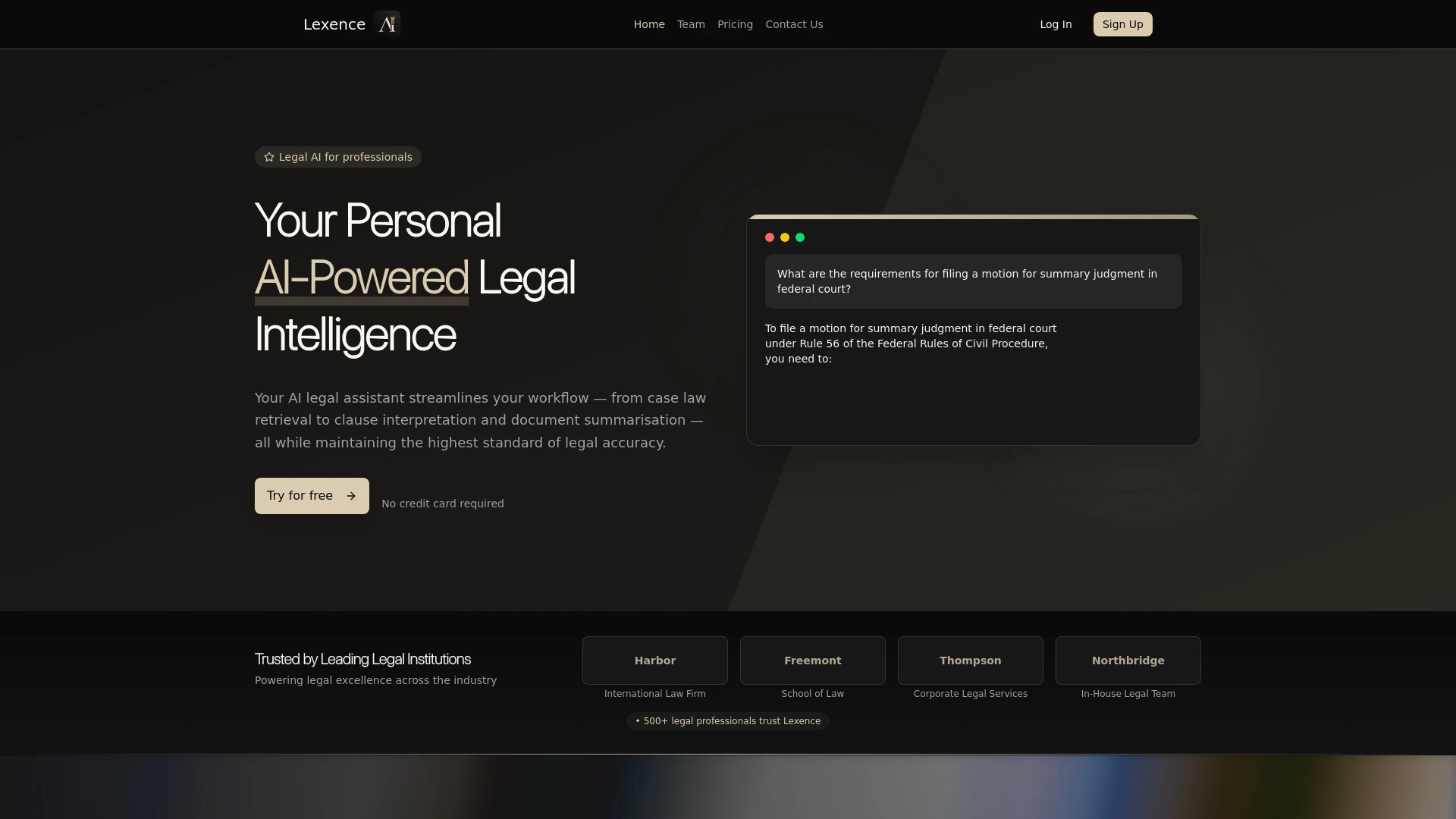Lexence - AI Tool Ocean