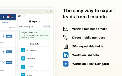 LinkedIn Sales Navigator Lead Exporter - Chrome Extension - AI Tool Ocean