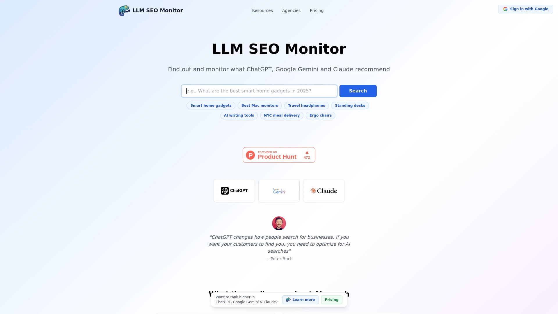 LLM SEO Monitor - AI Tool Ocean