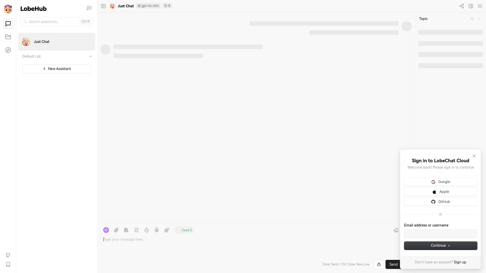 LobeChat - AI Tool Ocean