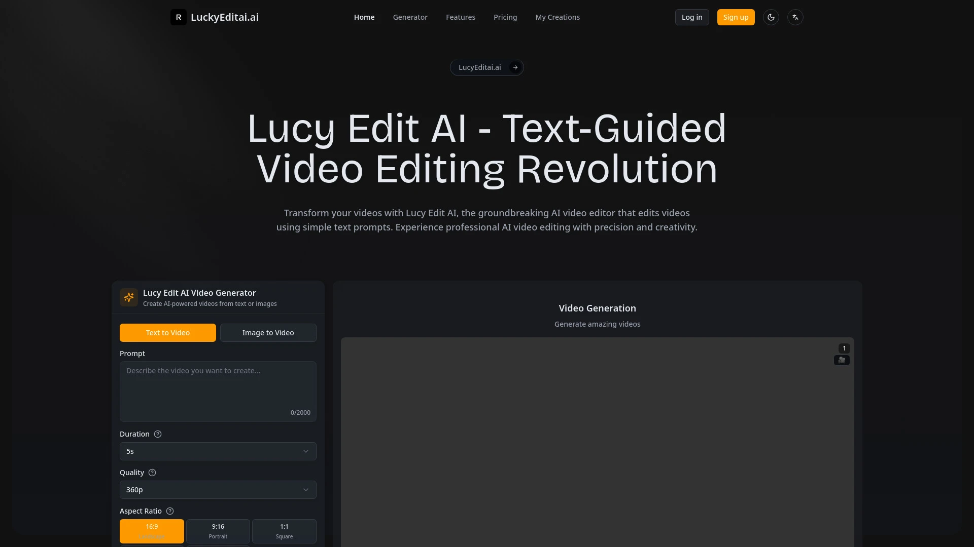 Lucy Edit - AI Tool Ocean