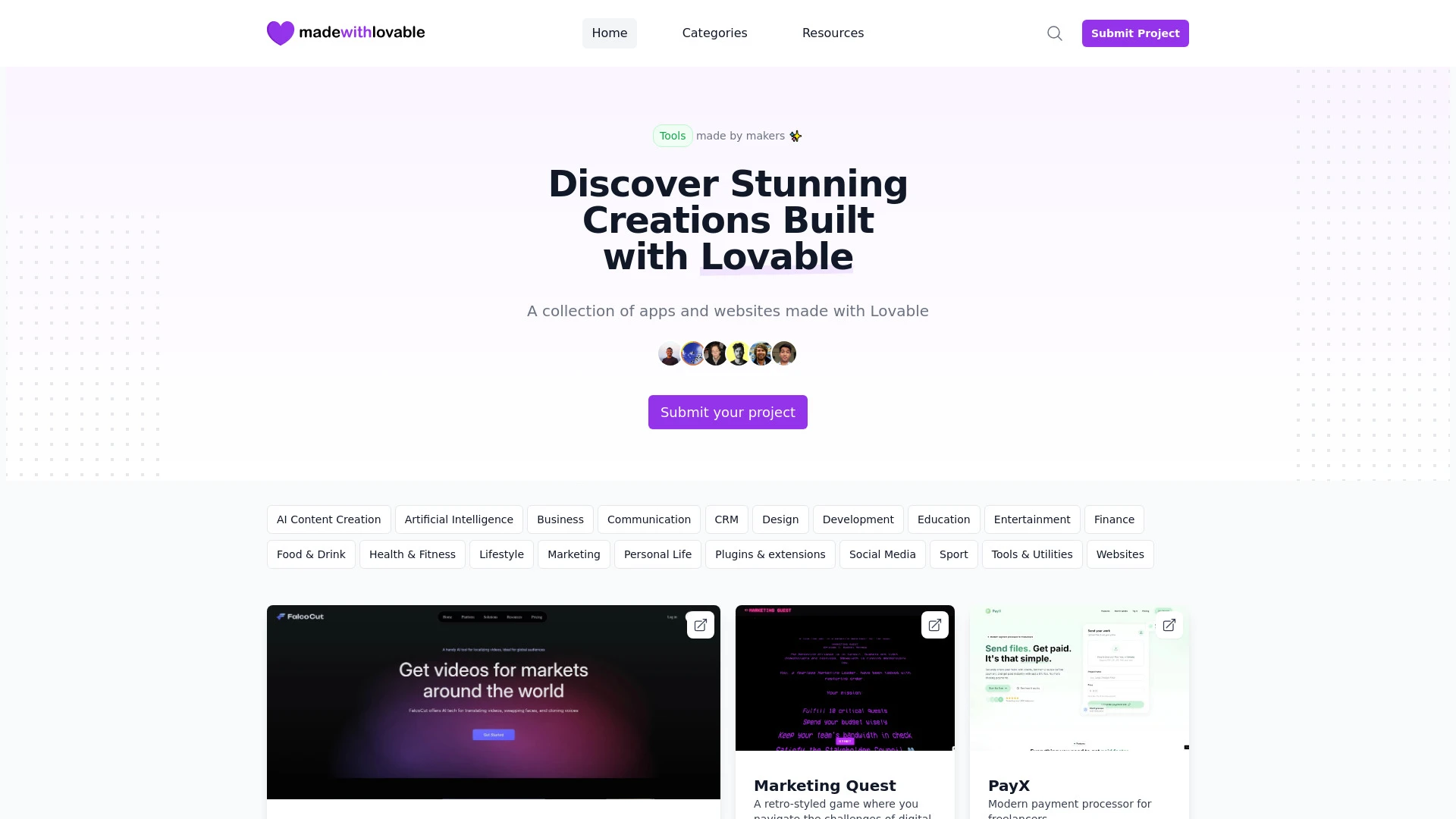 Made with Lovable - AI Tool Ocean