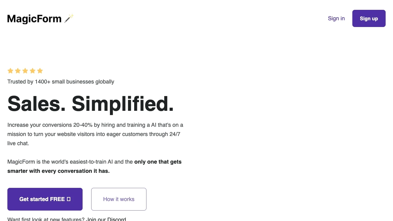 MagicForm AI - AI Tool Ocean