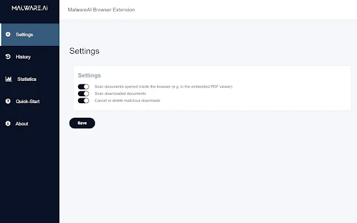Malware.AI Browser Security - Chrome Extension - AI Tool Ocean