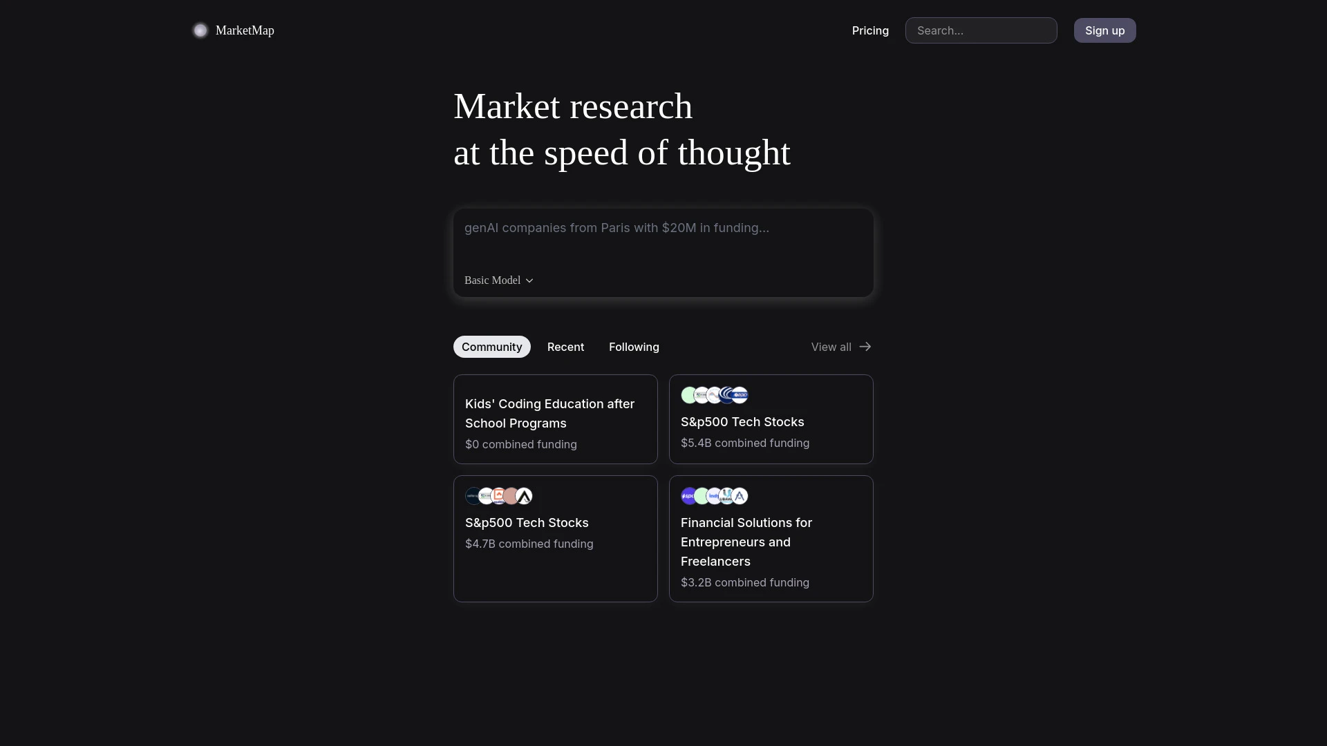 MarketMap - AI Tool Ocean