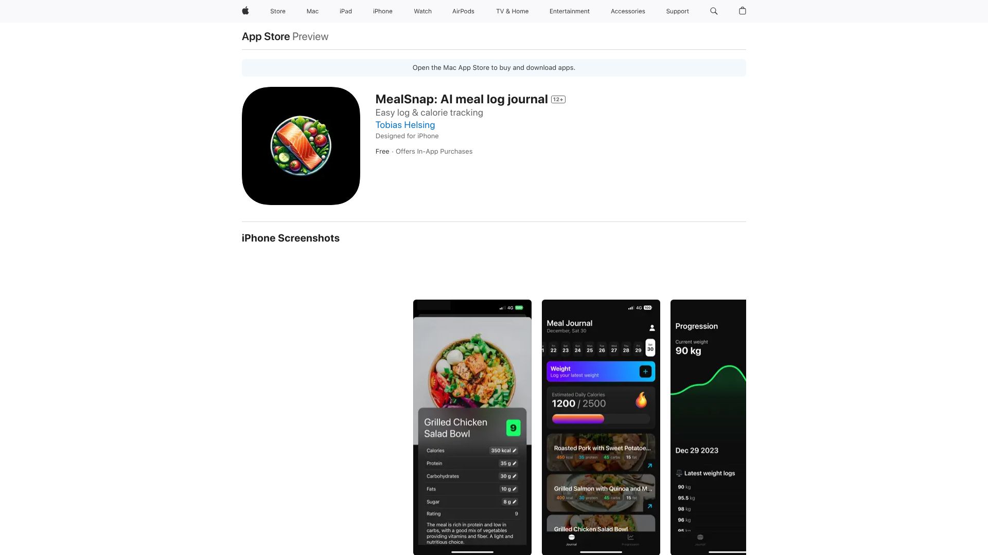MealSnap: AI meal log journal - AI Tool Ocean