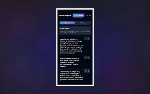 MevinX - Chrome Extension - AI Tool Ocean