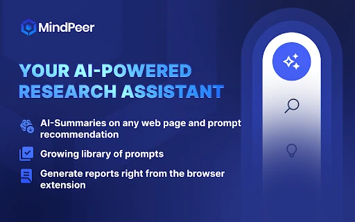 MindPeer Research Assistant - Chrome Extension - AI Tool Ocean