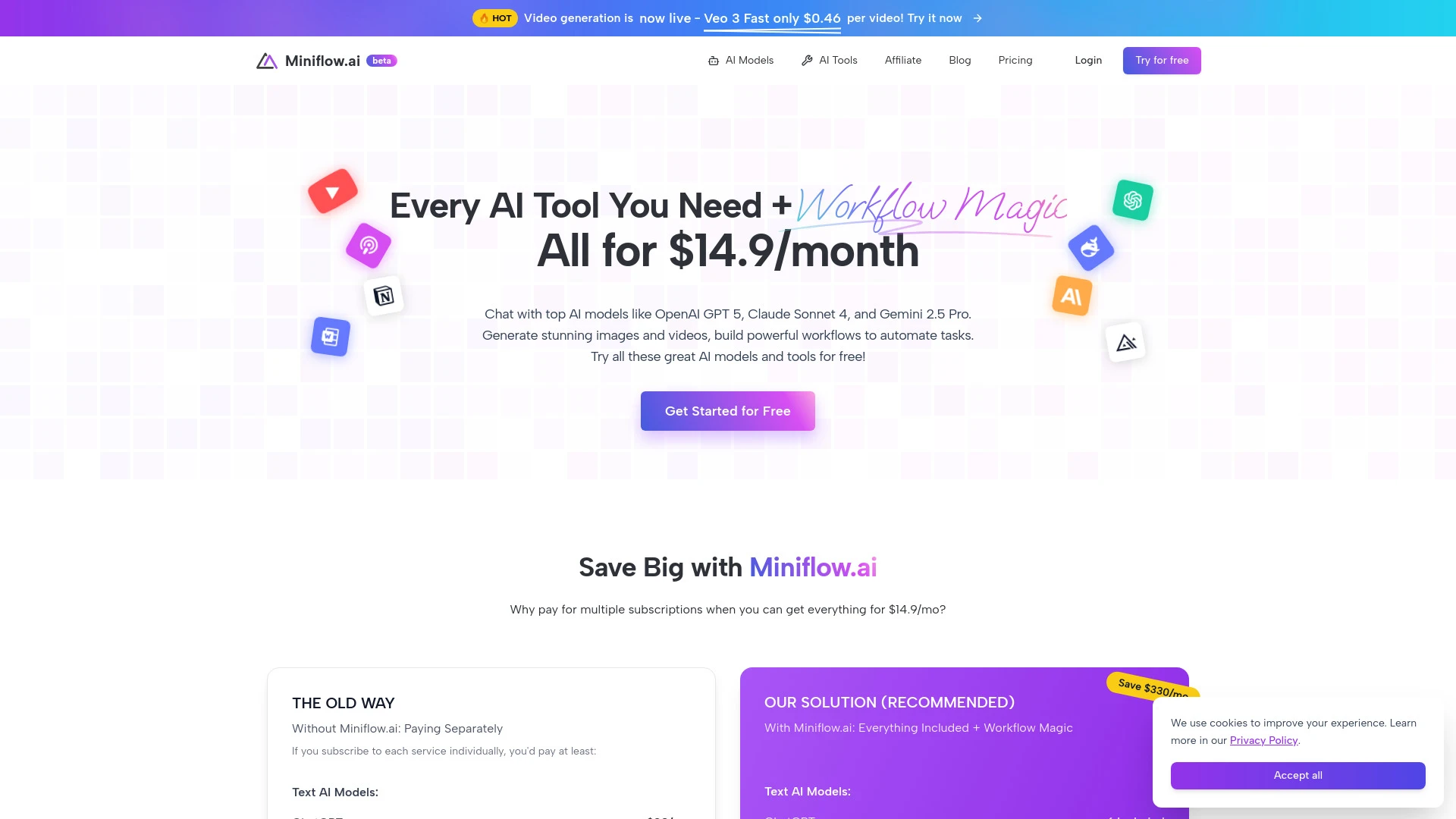 Miniflow.ai - AI Tool Ocean
