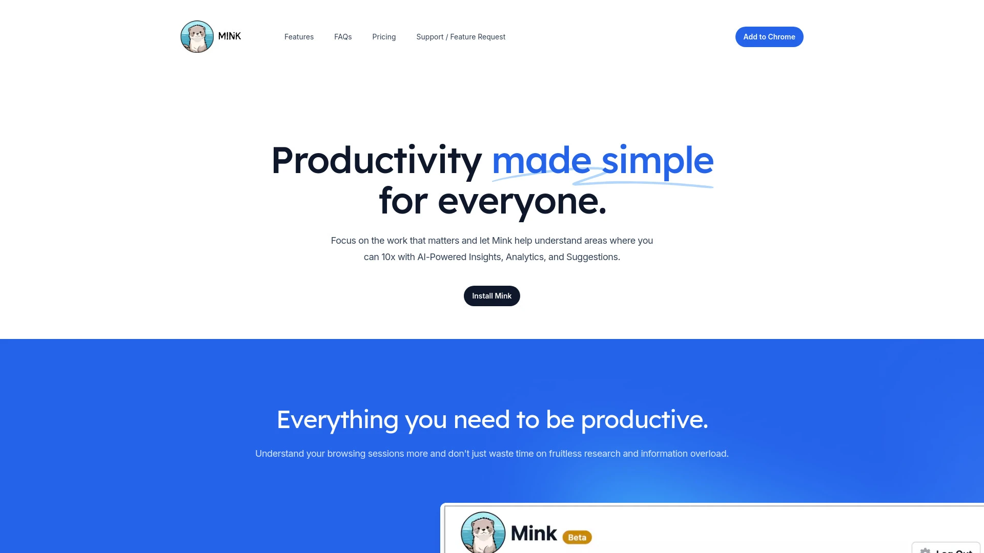 Mink - AI Tool Ocean