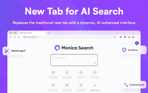Monica Search - Chrome Extension - AI Tool Ocean